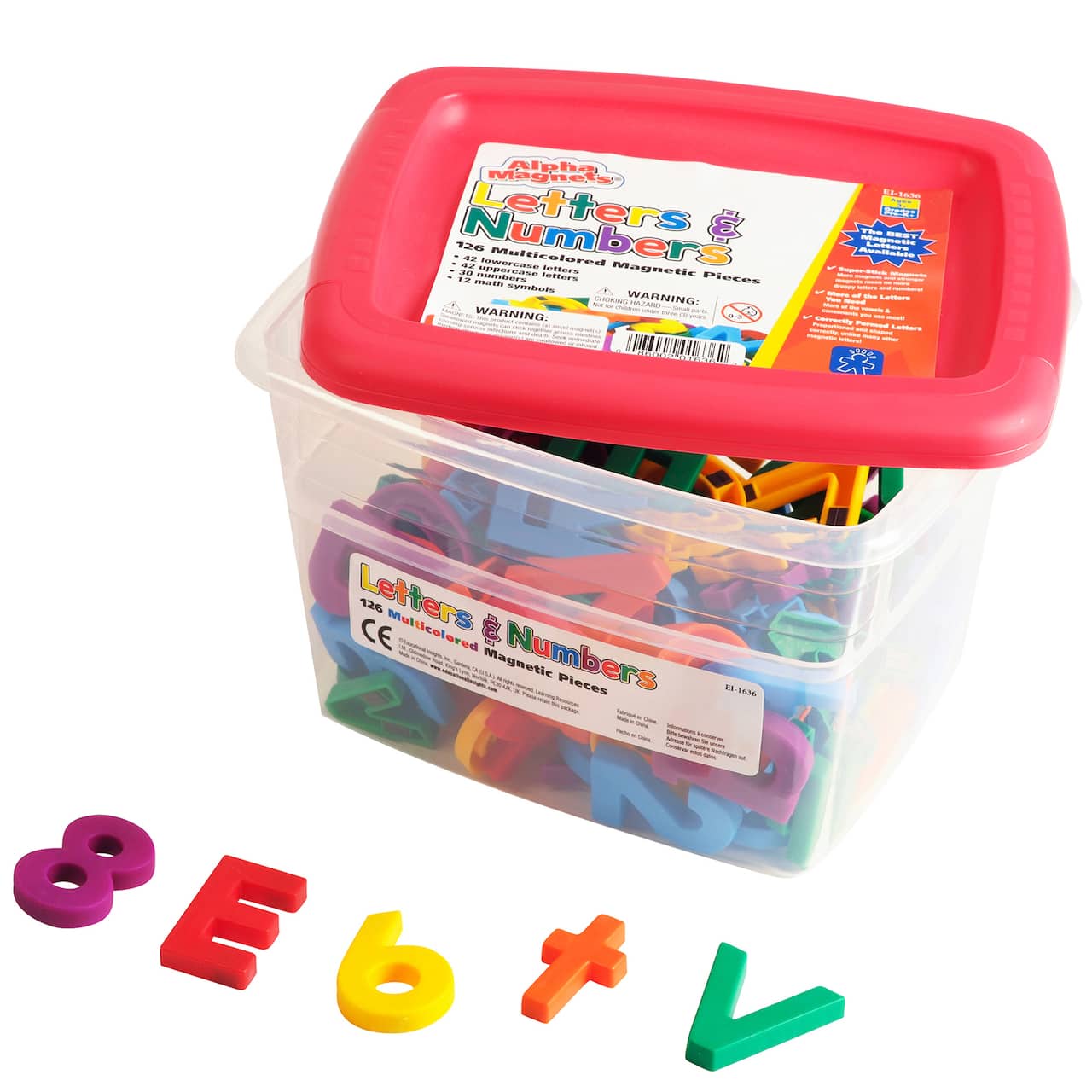 AlphaMagnets&#xAE; Multicolored Letters &#x26; Numbers Combo Set, 126ct.